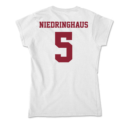 UMass - NCAA Baseball : Jack Niedringhaus - Soft Style Women’s T-Shirt-1