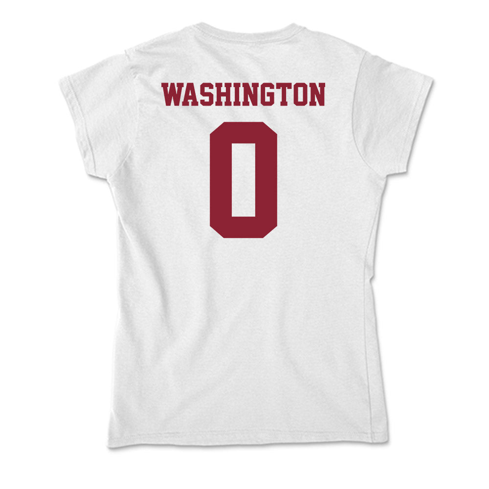 UMass - NCAA Football : Jordan Washington - Soft Style Women’s T-Shirt-1