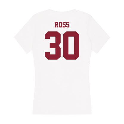 UMass - NCAA Women's Basketball : Jessica Ross - Women's V-Neck T-Shirt-1