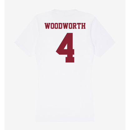 UMass - NCAA Softball : Lily Woodworth - Women's V-Neck T-Shirt-1
