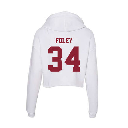 UMass - NCAA Women's Soccer : Maelyn Foley - Women's Crop Fleece Hoodie-1