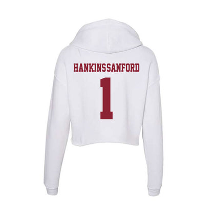  - NCAA Men's Basketball : Daniel Hankins-Sanford - Women's Crop Fleece Hoodie-1