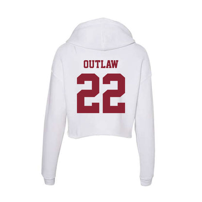 UMass - NCAA Men's Basketball : Charles Outlaw - Women's Crop Fleece Hoodie-1