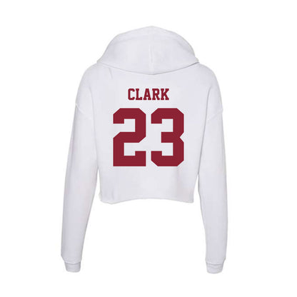 UMass - NCAA Football : JC Clark - Women's Crop Fleece Hoodie-1