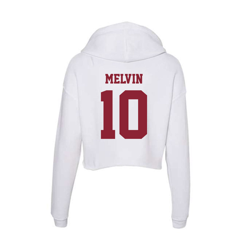 UMass - NCAA Football : Aubrey Melvin - Women's Crop Fleece Hoodie-1