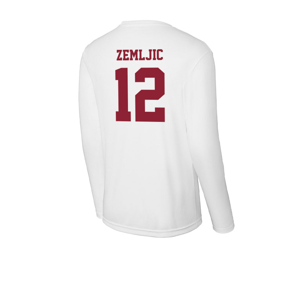 UMass - NCAA Men's Basketball : Noa Zemljic - Activewear Long Sleeve T-Shirt-1
