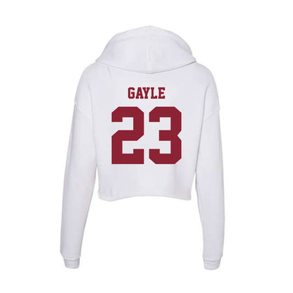UMass - NCAA Men's Soccer : Taylon Gayle - Women's Crop Fleece Hoodie-1