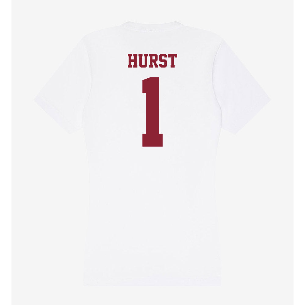 UMass - NCAA Women's Basketball : Reagan Hurst - Women's V-Neck T-Shirt-1