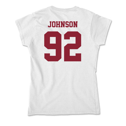 UMass - NCAA Football : Romando Johnson - Soft Style Women’s T-Shirt-1
