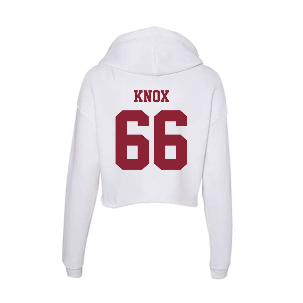 UMass - NCAA Football : Greg Knox - Women's Crop Fleece Hooded Sweatshirt-1