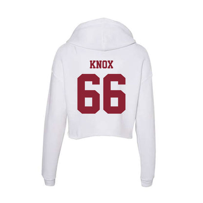 UMass - NCAA Football : Greg Knox - Women's Crop Fleece Hooded Sweatshirt-1