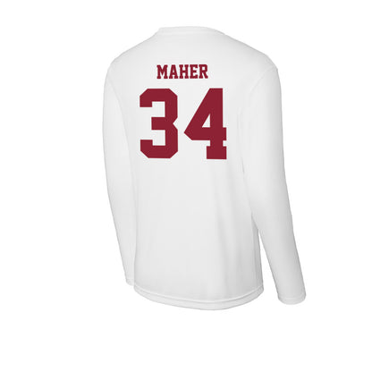 UMass - NCAA Men's Lacrosse : Liam Maher - Activewear Long Sleeve T-Shirt-1