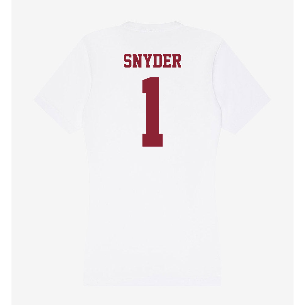UMass - NCAA Football : DD Snyder - Women's V-Neck T-Shirt-1