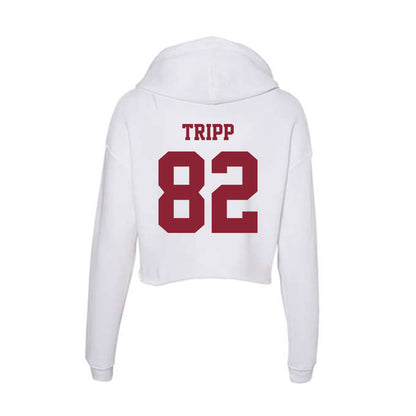 UMass - NCAA Football : Joshua Tripp - Women's Crop Fleece Hooded Sweatshirt-1