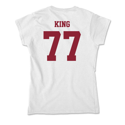 UMass - NCAA Football : Jaxon King - Soft Style Women’s T-Shirt-1