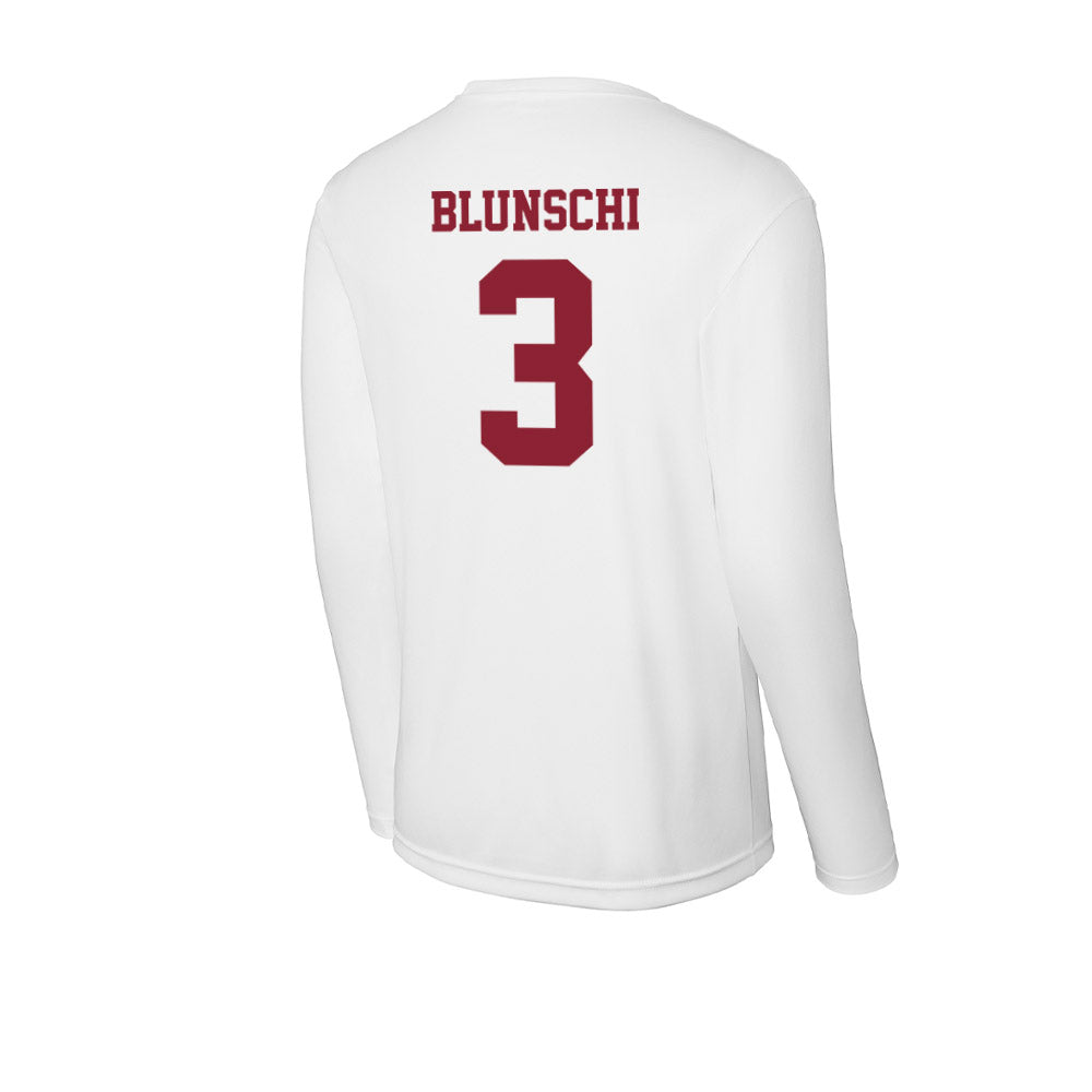 UMass - NCAA Men's Soccer : Jordan Blunschi - Activewear Long Sleeve T-Shirt-1