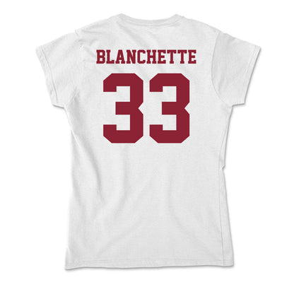 UMass - NCAA Softball : Kelsey Blanchette - Soft Style Women’s T-Shirt-1