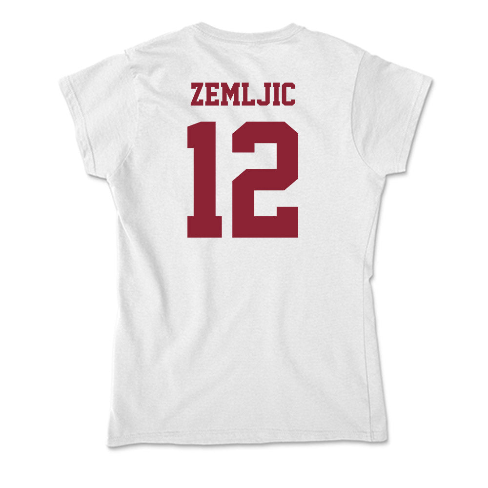 UMass - NCAA Men's Basketball : Noa Zemljic - Soft Style Women’s T-Shirt-1