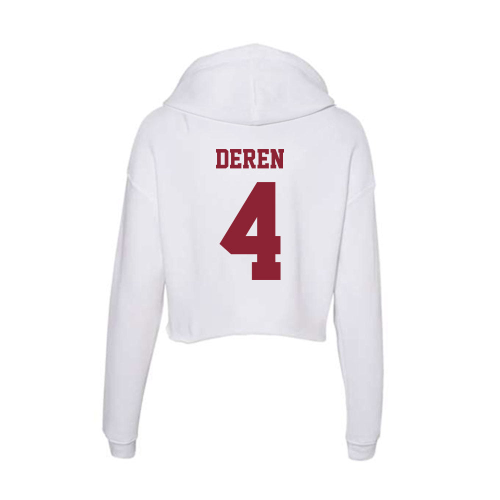 UMass - NCAA Women's Soccer : Amelia Deren - Women's Crop Fleece Hoodie-1