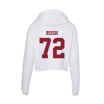 UMass - NCAA Softball : Brenna Rush - Women's Crop Fleece Hoodie-1