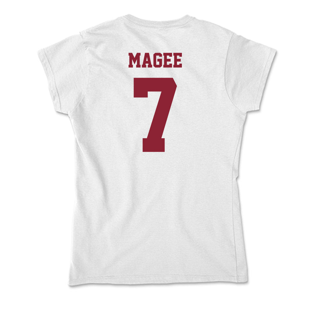 UMass - NCAA Football : TJ Magee - Soft Style Women’s T-Shirt-1