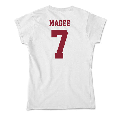UMass - NCAA Football : TJ Magee - Soft Style Women’s T-Shirt-1