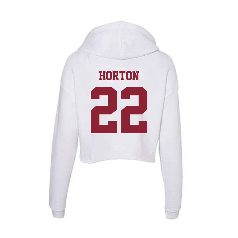 UMass - NCAA Softball : Natalee Horton - Women's Crop Fleece Hoodie-1
