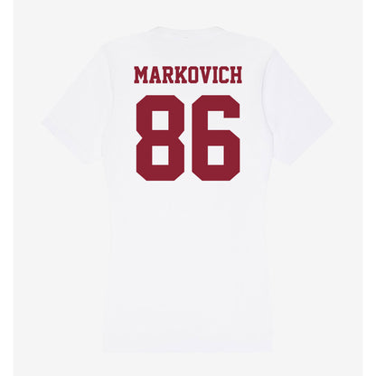 UMass - NCAA Football : Jax Markovich - Women's V-Neck T-Shirt-1