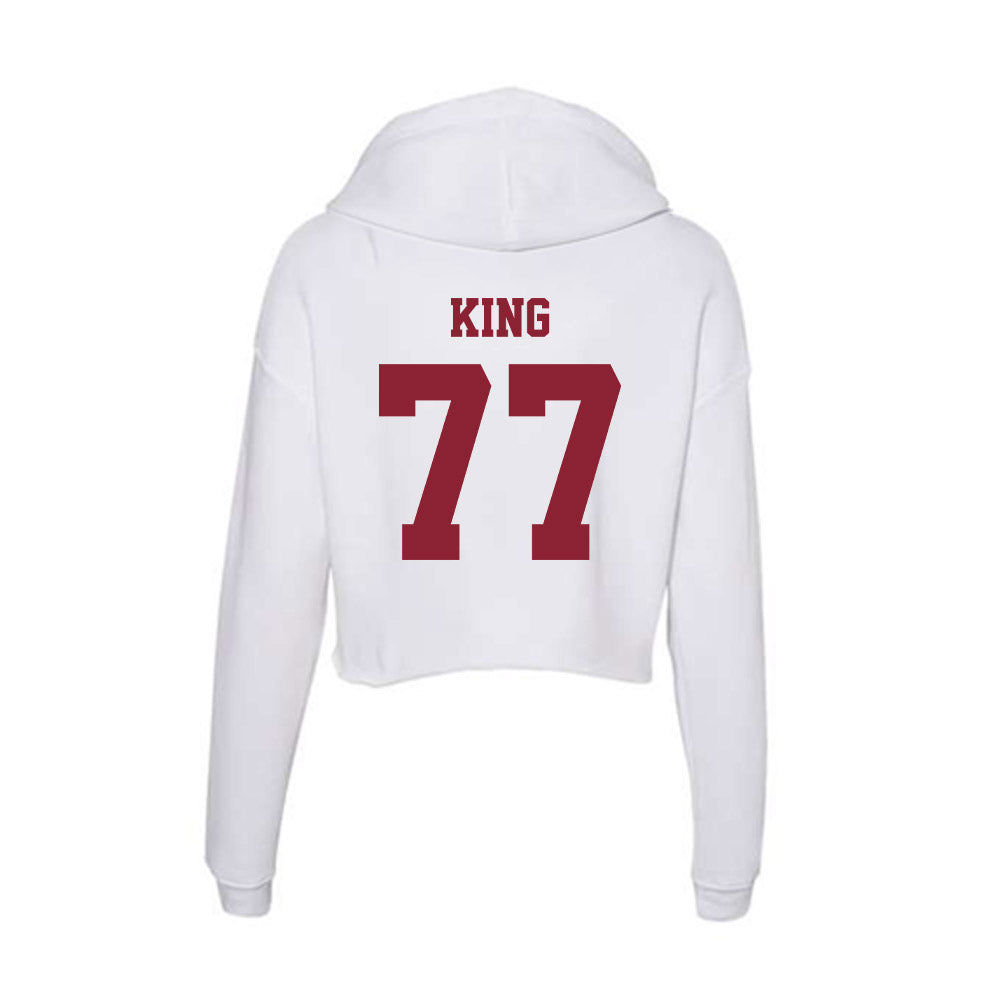  - NCAA Football : Jaxon King - Women's Crop Fleece Hoodie-1