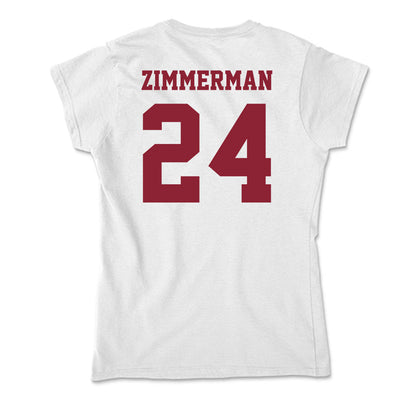 UMass - NCAA Men's Ice Hockey : Elias Zimmerman - Soft Style Women’s T-Shirt-1