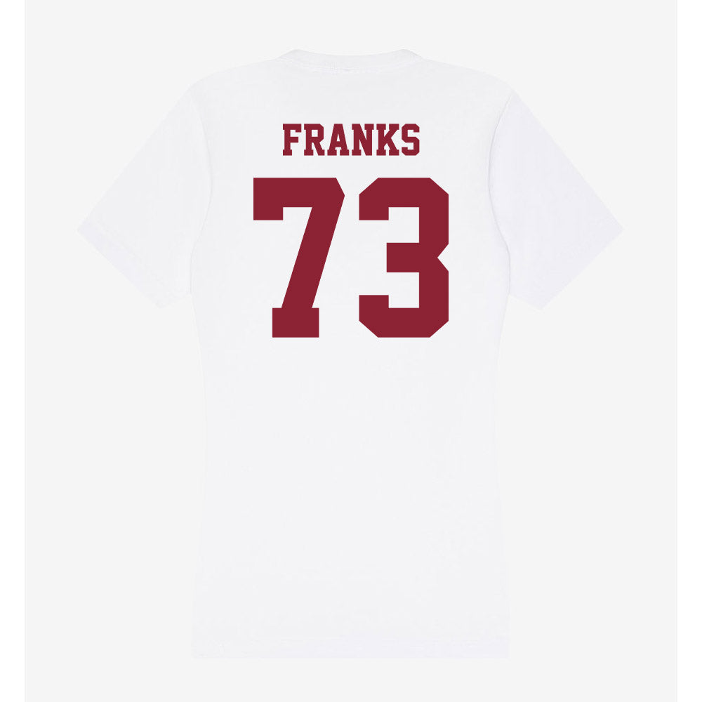 UMass - NCAA Football : Zachary Franks - Women's V-Neck T-Shirt-1