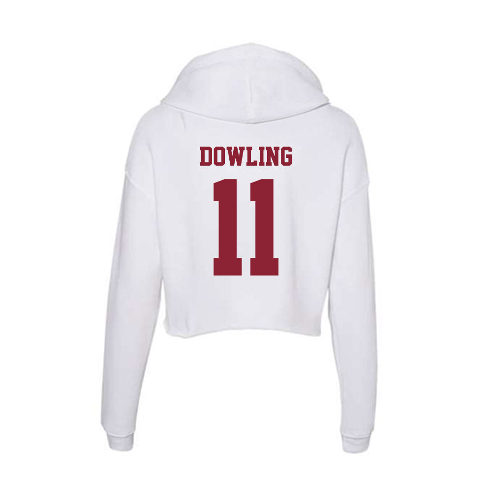 UMass - NCAA Football : Max Dowling - Women's Crop Fleece Hoodie-1