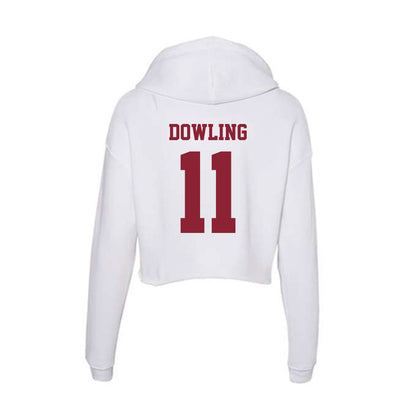 UMass - NCAA Football : Max Dowling - Women's Crop Fleece Hoodie-1