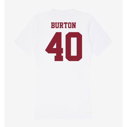 UMass - NCAA Men's Lacrosse : Tyler Burton - Women's V-Neck T-Shirt-1