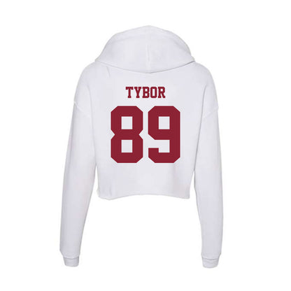 UMass - NCAA Football : Matthew Tybor - Women's Crop Fleece Hoodie-1