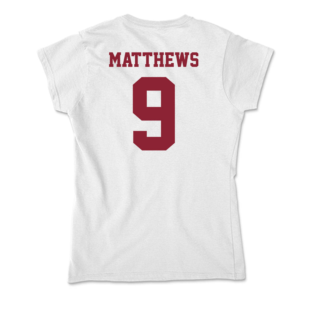 UMass - NCAA Football : Devin Matthews - Soft Style Women’s T-Shirt-1