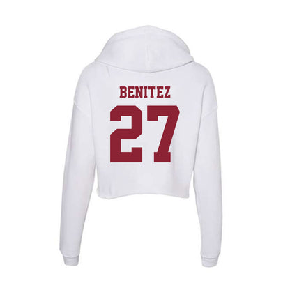 UMass - NCAA Women's Soccer : Carolina Benitez - Women's Crop Fleece Hoodie-1