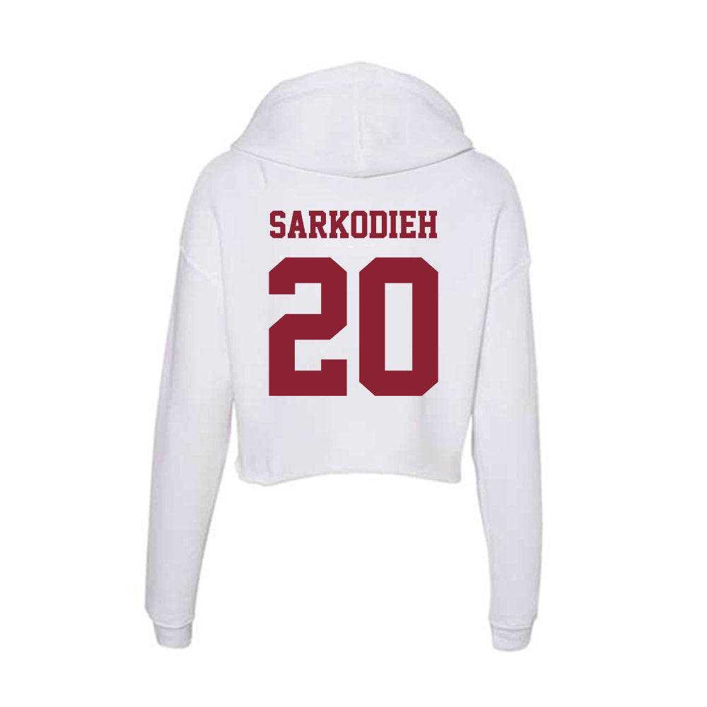 UMass - NCAA Football : Keith Sarkodieh - Women's Crop Fleece Hoodie-1
