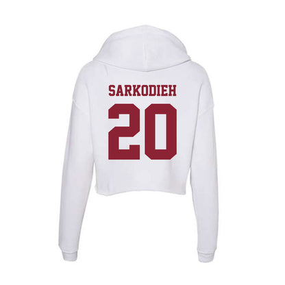 UMass - NCAA Football : Keith Sarkodieh - Women's Crop Fleece Hoodie-1