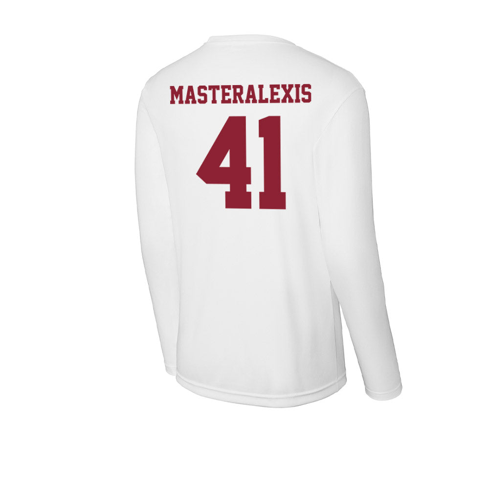 UMass - NCAA Baseball : Justin Masteralexis - Activewear Long Sleeve T-Shirt-1
