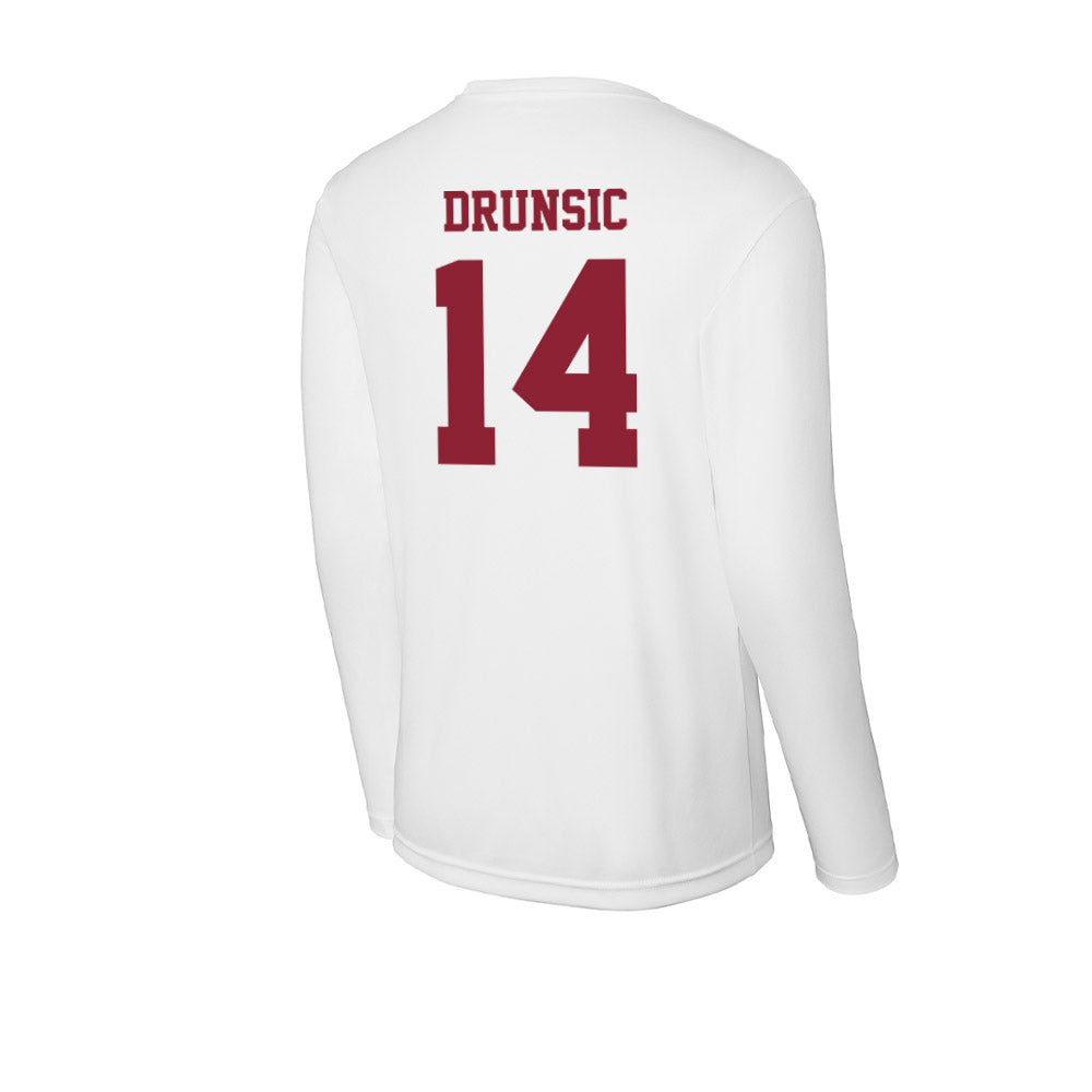UMass - NCAA Men's Lacrosse : Aiden Drunsic - Activewear Long Sleeve T-Shirt-1