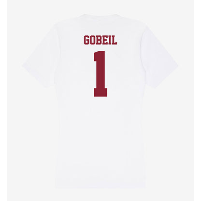 UMass - NCAA Baseball : Dean Gobeil - Women's V-Neck T-Shirt-1