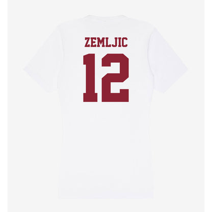 UMass - NCAA Men's Basketball : Noa Zemljic - Women's V-Neck T-Shirt-1