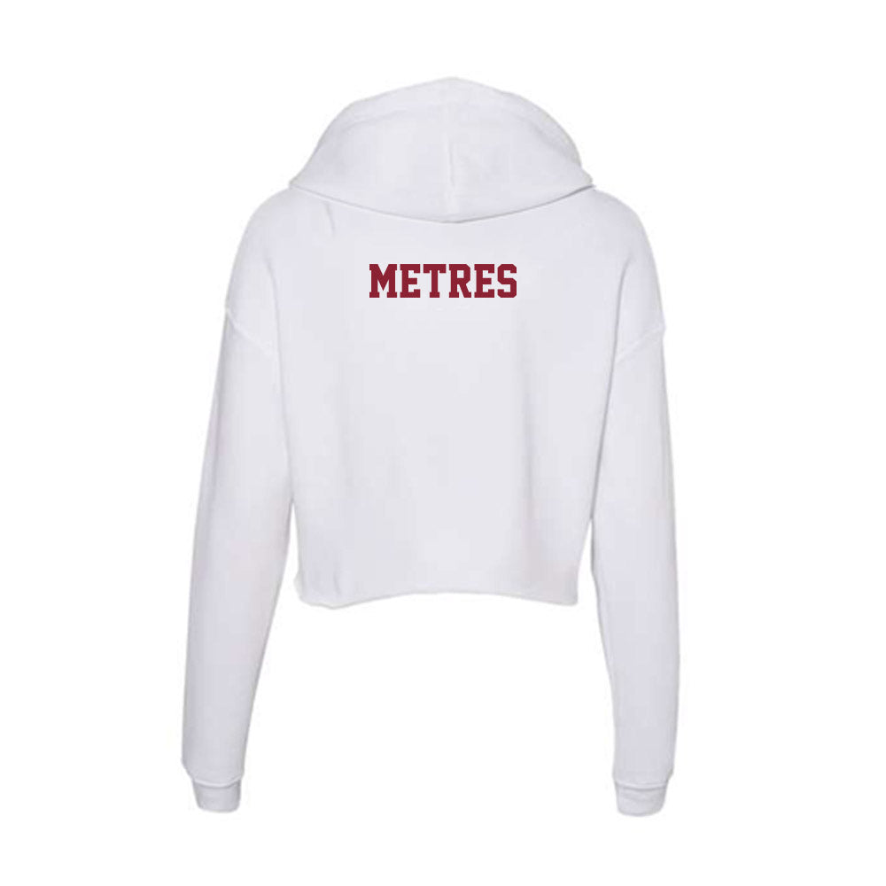 UMass - NCAA Women's Track & Field : Leila Metres - Women's Crop Fleece Hooded Sweatshirt-1