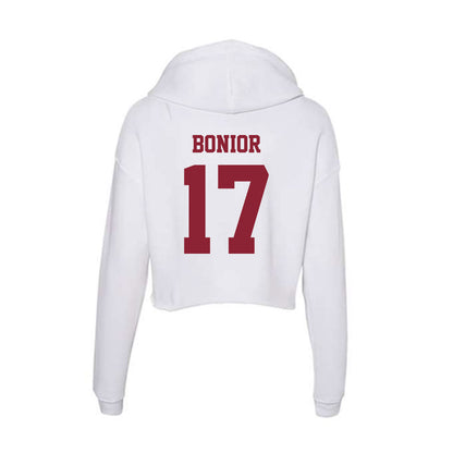 UMass - NCAA Baseball : Vance Bonior - Women's Crop Fleece Hoodie-1