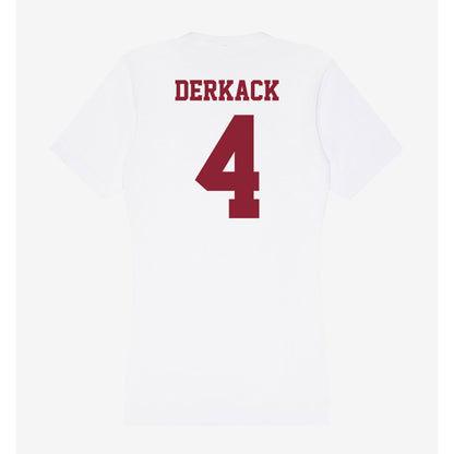 UMass - NCAA Women's Basketball : Taylor Derkack - Women's V-Neck T-Shirt-1