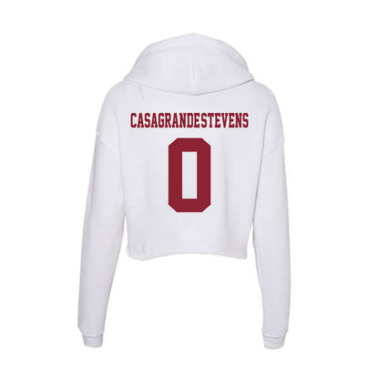 UMass - NCAA Women's Soccer : Ella Casagrande-Stevens - Women's Crop Fleece Hoodie-1