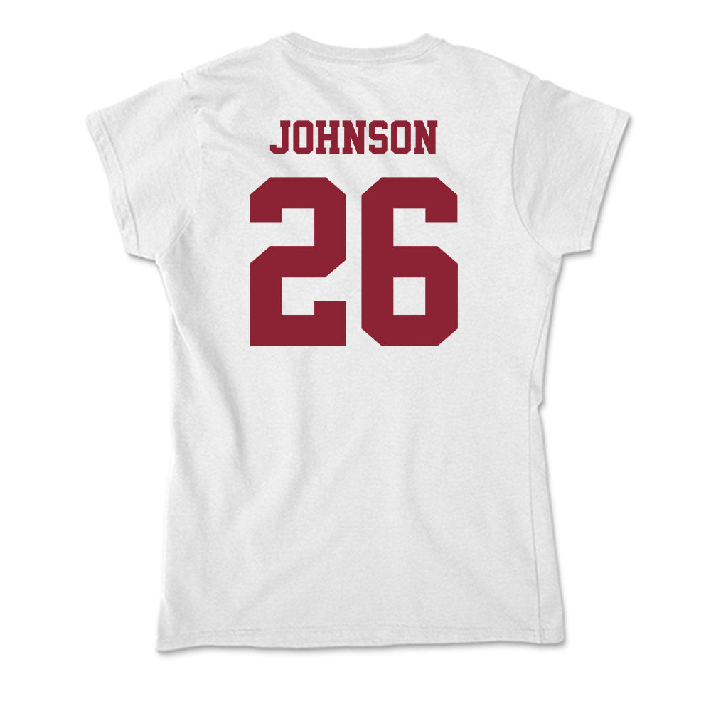 UMass - NCAA Men's Lacrosse : Dylan Johnson - Soft Style Women’s T-Shirt-1