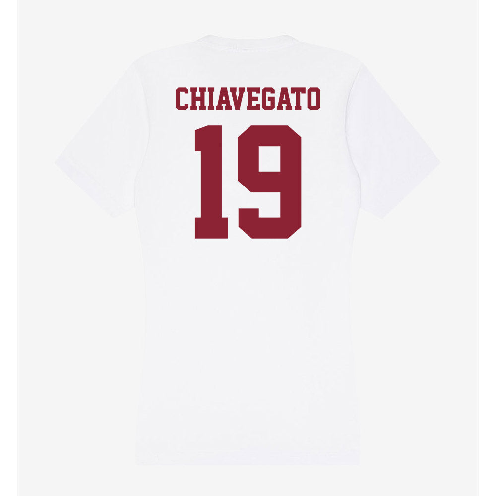 UMass - NCAA Football : David Chiavegato - Women's V-Neck T-Shirt-1