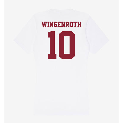 UMass - NCAA Baseball : Brandon Wingenroth - Women's V-Neck T-Shirt-1